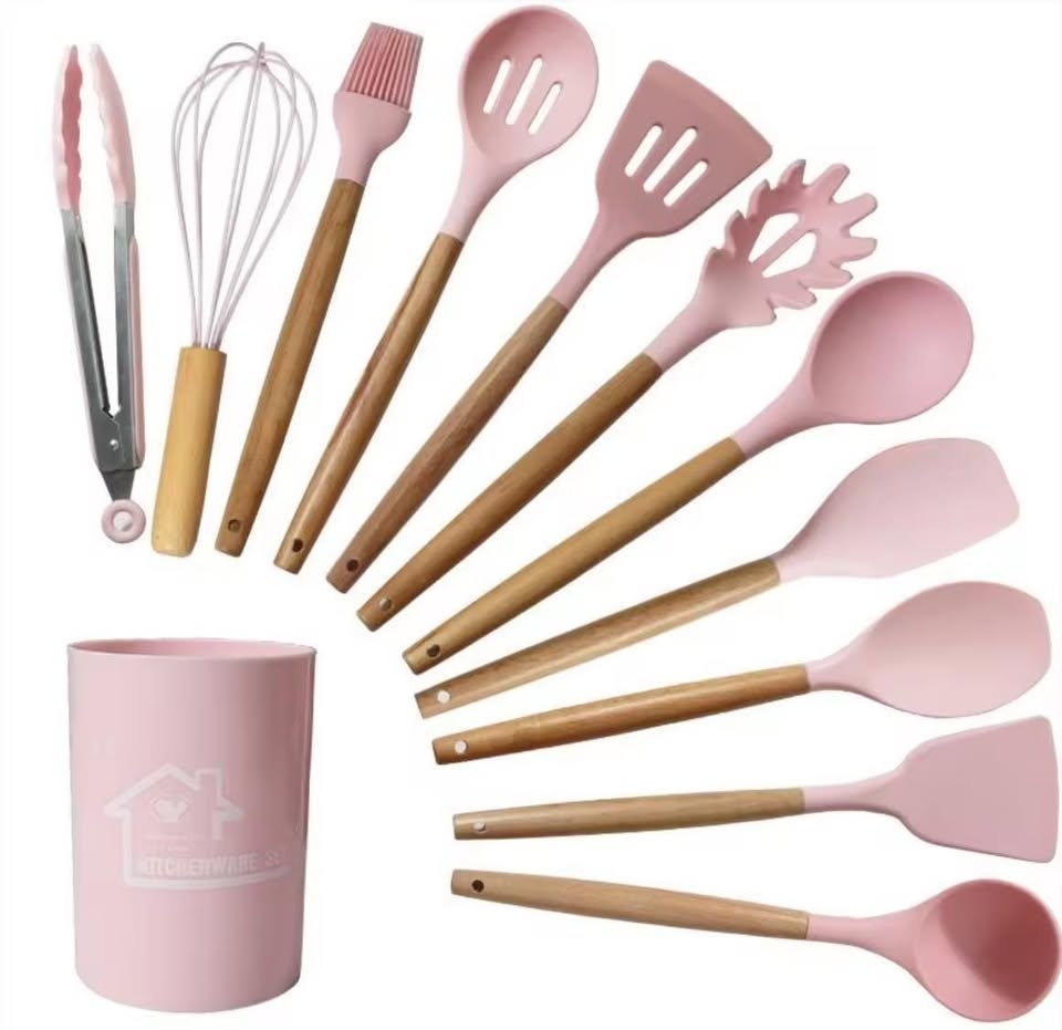 12 Pcs Silicone Spoon Set