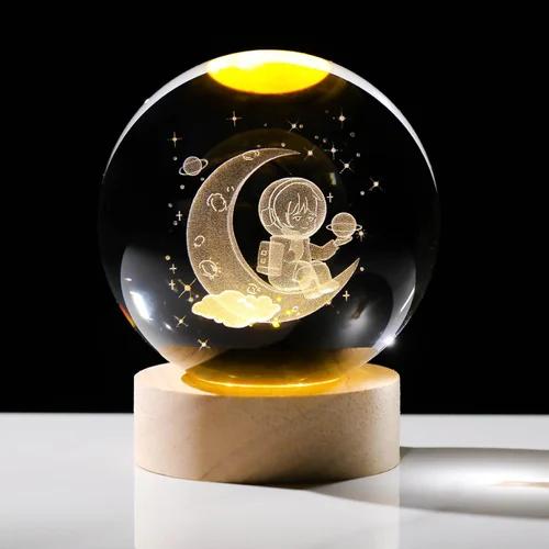 Crystal Ball Moon Astronaut