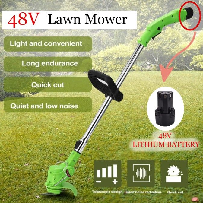 48V Rechargeable Grass Cutter - 2 Battery