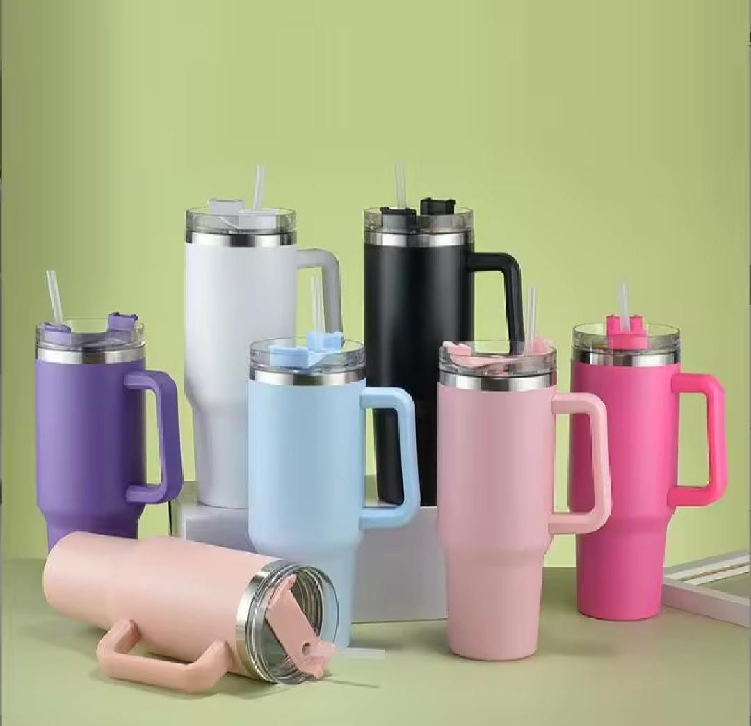 Stainless Steel Tumbler Thermos Flask With Handle 1.2L