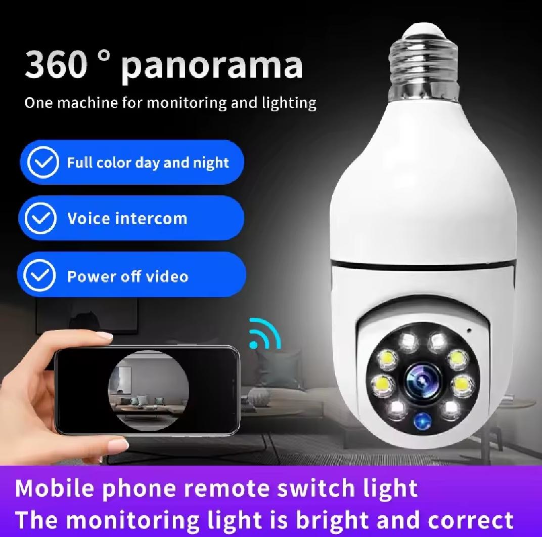 HD 1080P Wifi Camera LED Light 360 Wireless Panoramic Home Security