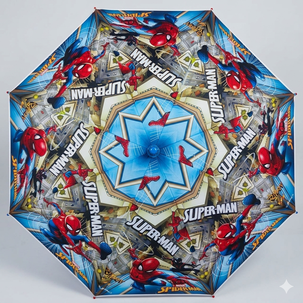 Kids Umbrella Spider Man Design