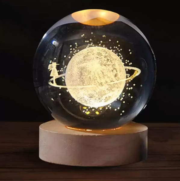 Crystal Ball Moon Girl 6cm