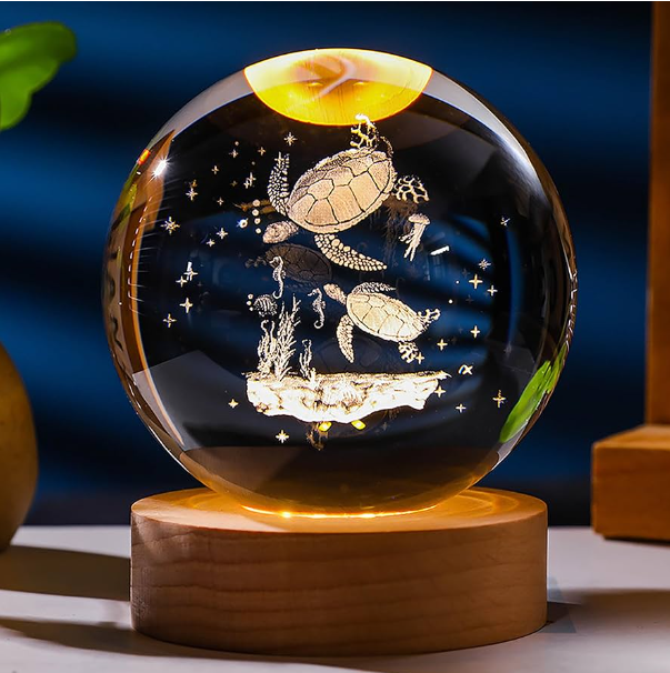 crystal ball 6cm Turtle 