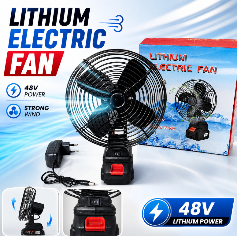 Lithium Electric Fan 48V Portable & Cordless
