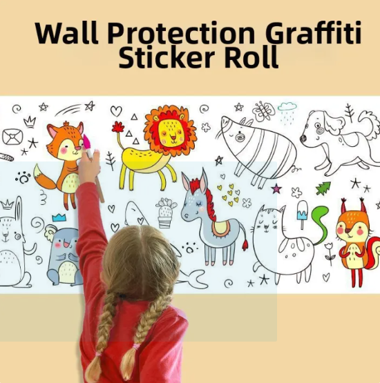 Children Coloring Paper Roll