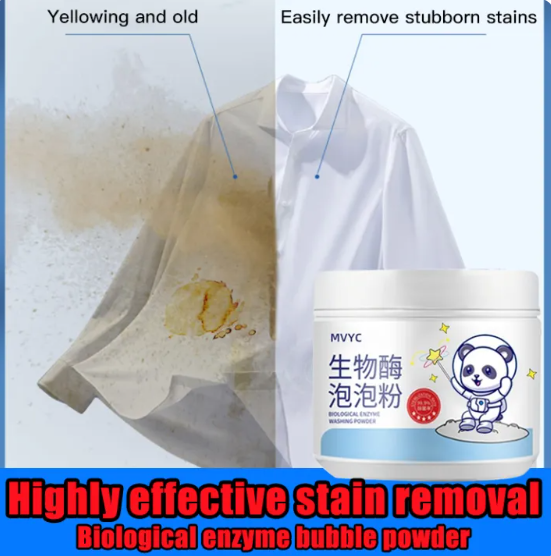 Biological enzyme bubble powder