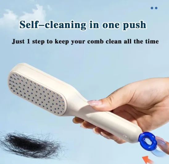 One-Pull Cleaning Hair Comb
