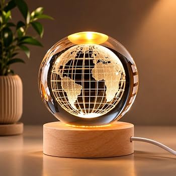Crystal Ball Globe Design 6cm