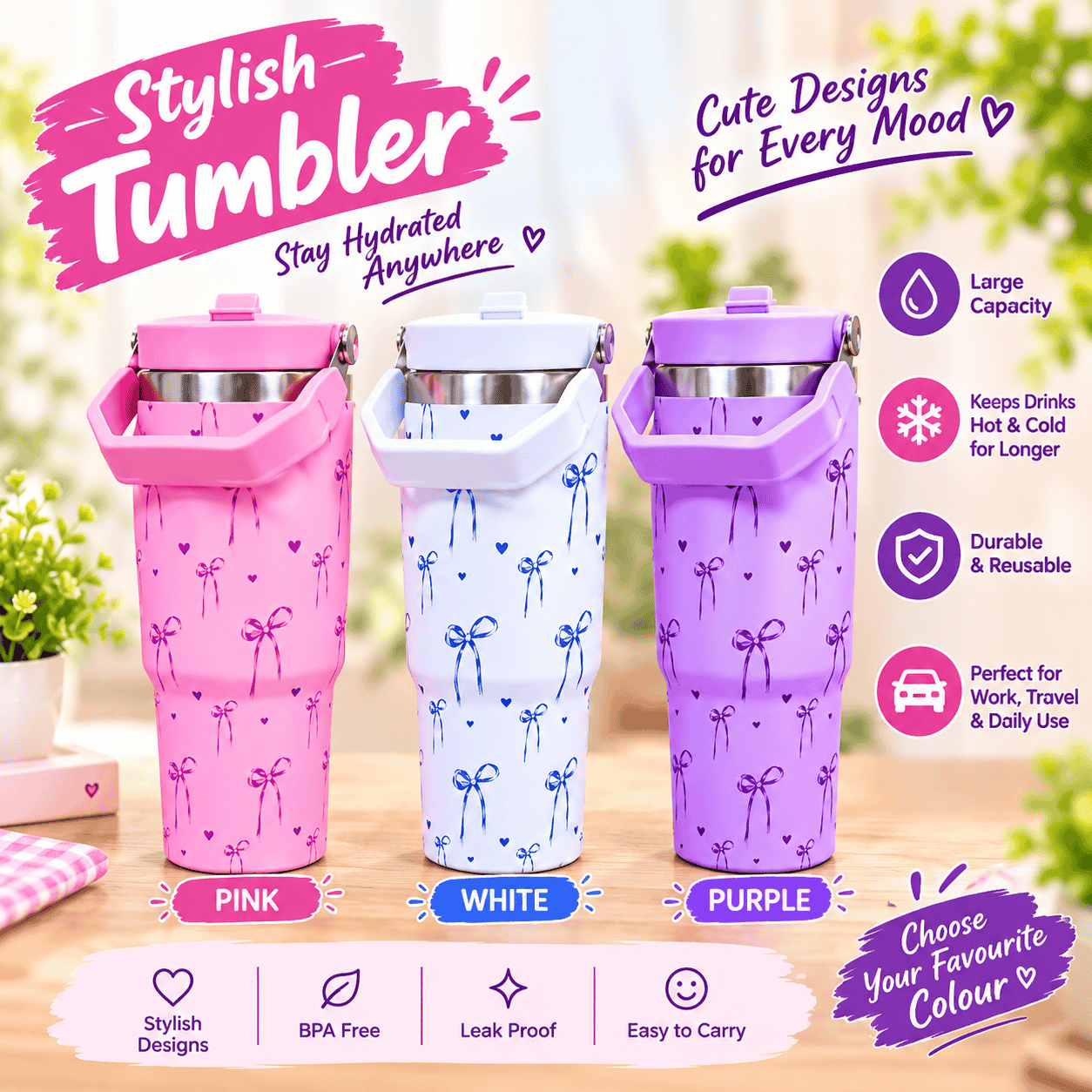 Vacuum Insulated Tumbler | Travel Cup